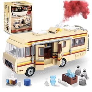 Lixboxy Camper for Break Bad Rv Building Set, Creative Camper Van Building Block